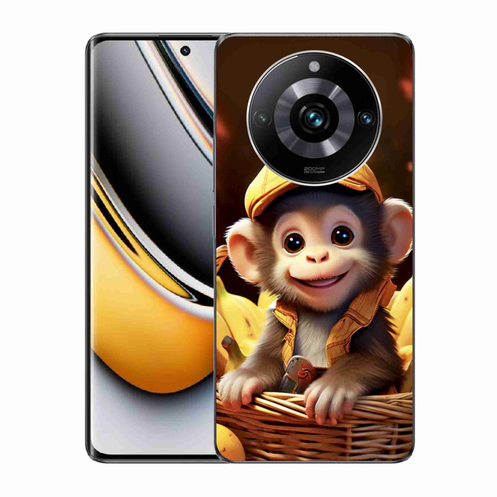 mmCase gél tok a Realme 11 Pro 5G/11 Pro+ 5G készülékhez – majom a kosárban