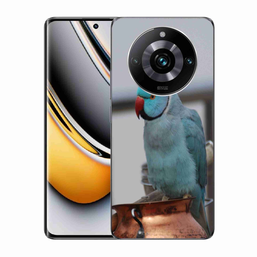 mmCase géltok a Realme 11 Pro 5G/11 Pro+ 5G készülékekhez – kék alexandri papagáj