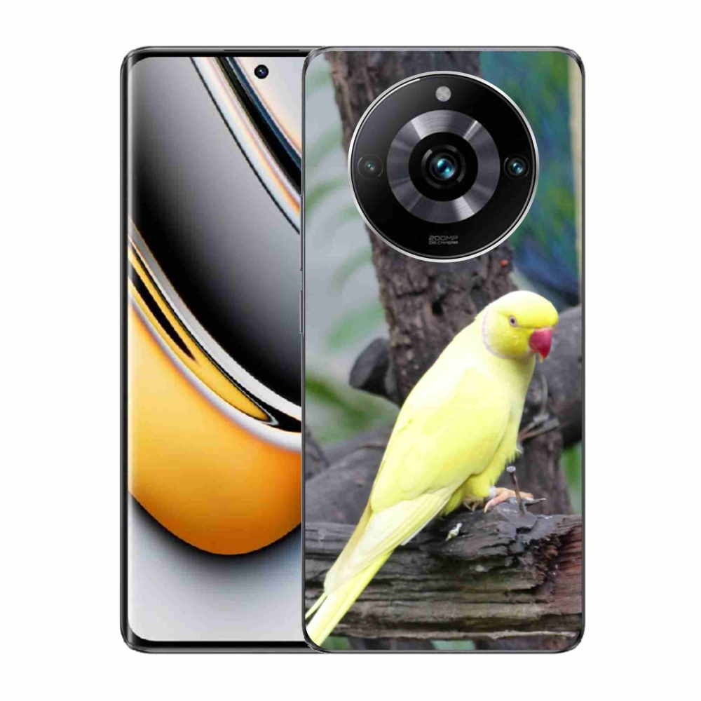 mmCase géltok a Realme 11 Pro 5G/11 Pro+ 5G készülékekhez – sárga alexandri papagáj