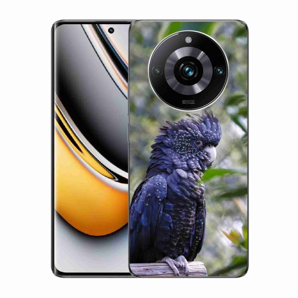 mmCase géltok a Realme 11 Pro 5G/11 Pro+ 5G készülékekhez – fekete kakadu papagáj