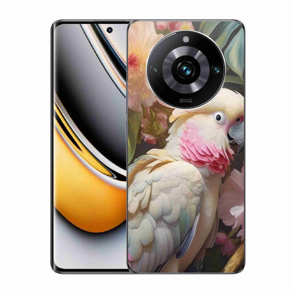 mmCase géltok a Realme 11 Pro 5G/11 Pro+ 5G készülékekhez – rózsaszín kakadu papagáj 2