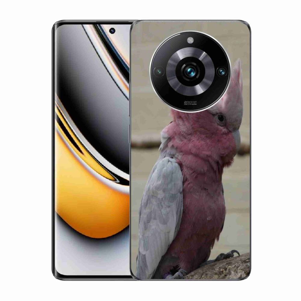 mmCase géltok a Realme 11 Pro 5G/11 Pro+ 5G készülékekhez – rózsaszín kakadu papagáj