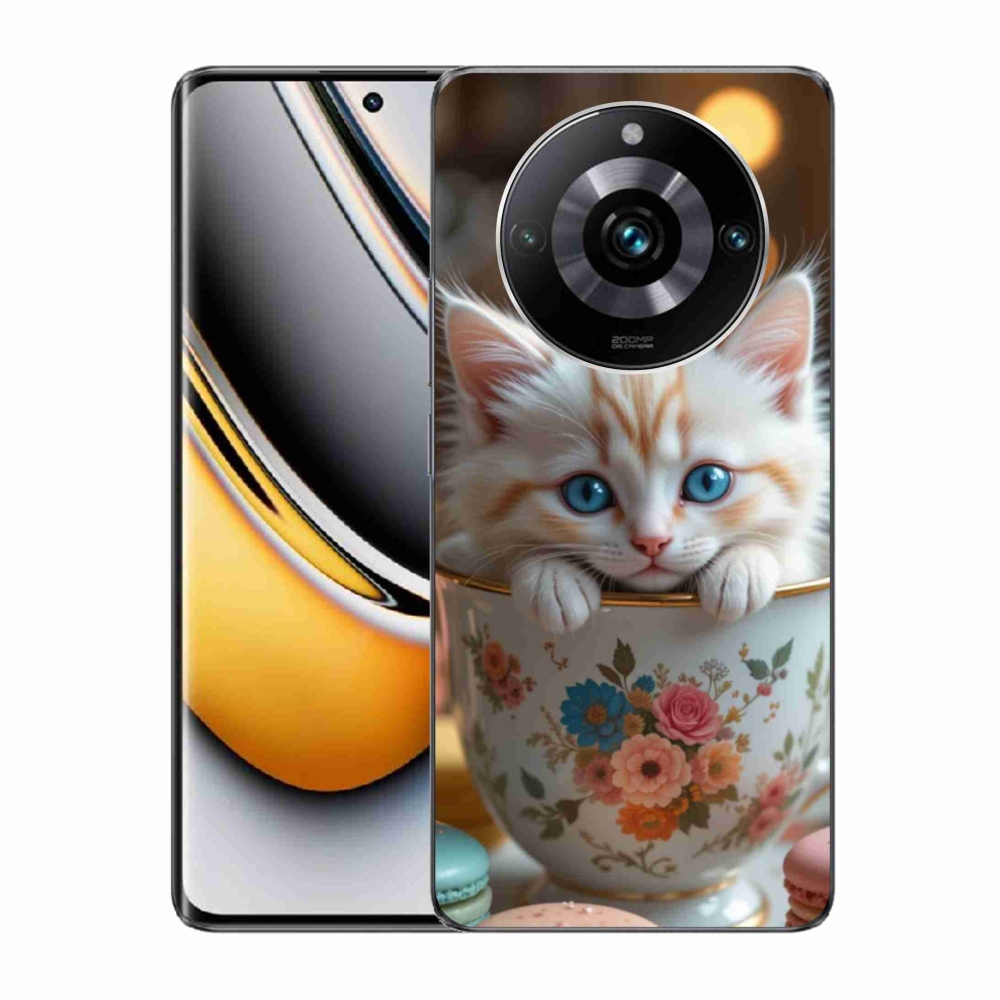 mmCase gél tok a Realme 11 Pro 5G/11 Pro+ 5G készülékekhez – aranyos cica 6