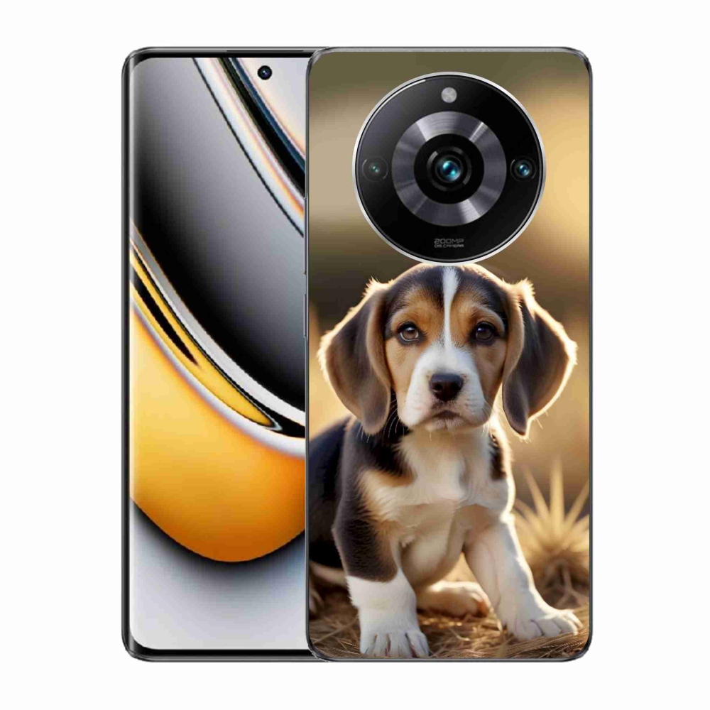 mmCase gél tok a Realme 11 Pro 5G/11 Pro+ 5G készülékekhez – aranyos beagle