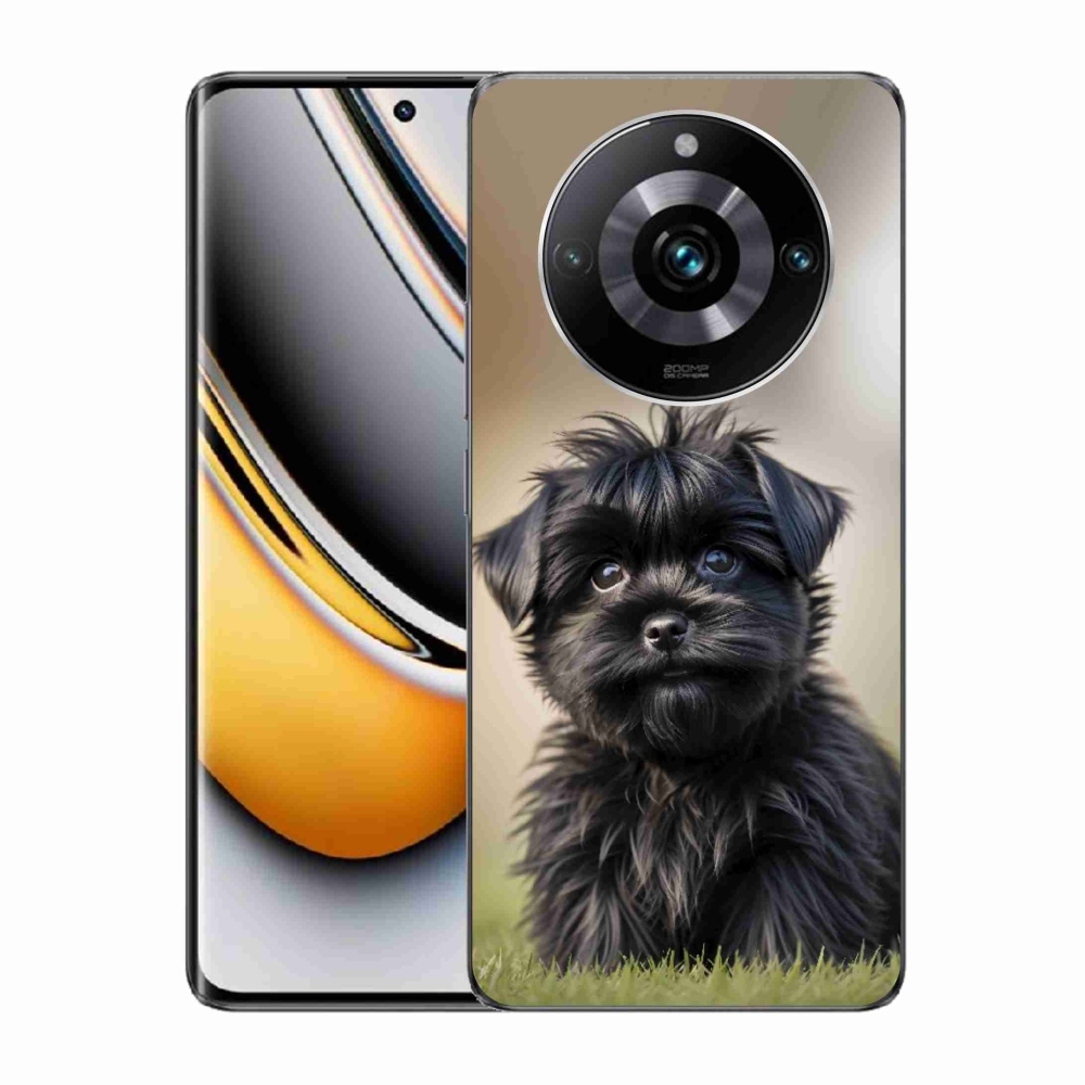 mmCase gél tok a Realme 11 Pro 5G/11 Pro+ 5G készülékhez – aranyos fekete kutyus