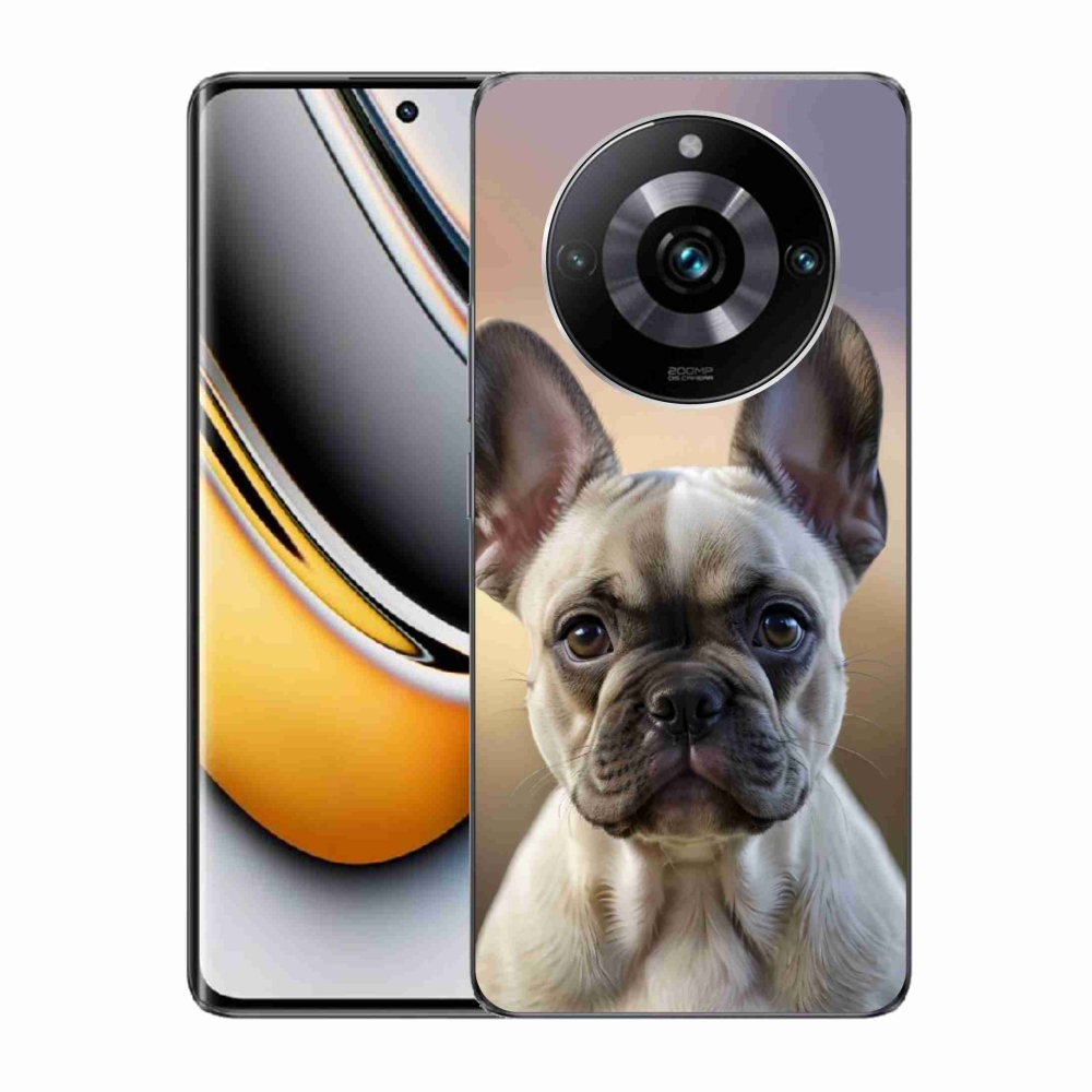 mmCase gél tok a Realme 11 Pro 5G/11 Pro+ 5G készülékekhez – aranyos francia buldog