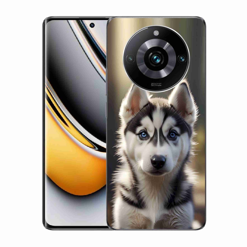 mmCase gél tok a Realme 11 Pro 5G/11 Pro+ 5G készülékekhez – aranyos szibériai husky