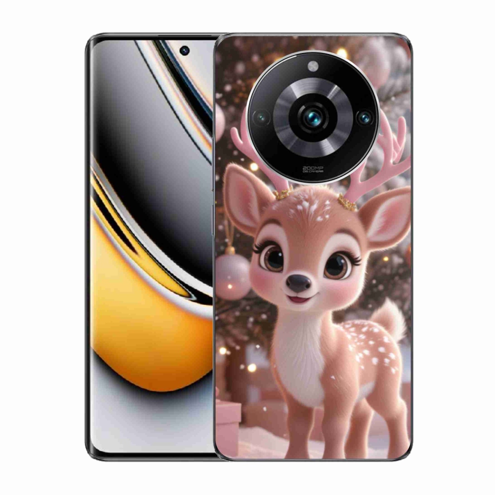 mmCase gél tok a Realme 11 Pro 5G/11 Pro+ 5G készülékekhez – aranyos rénszarvas