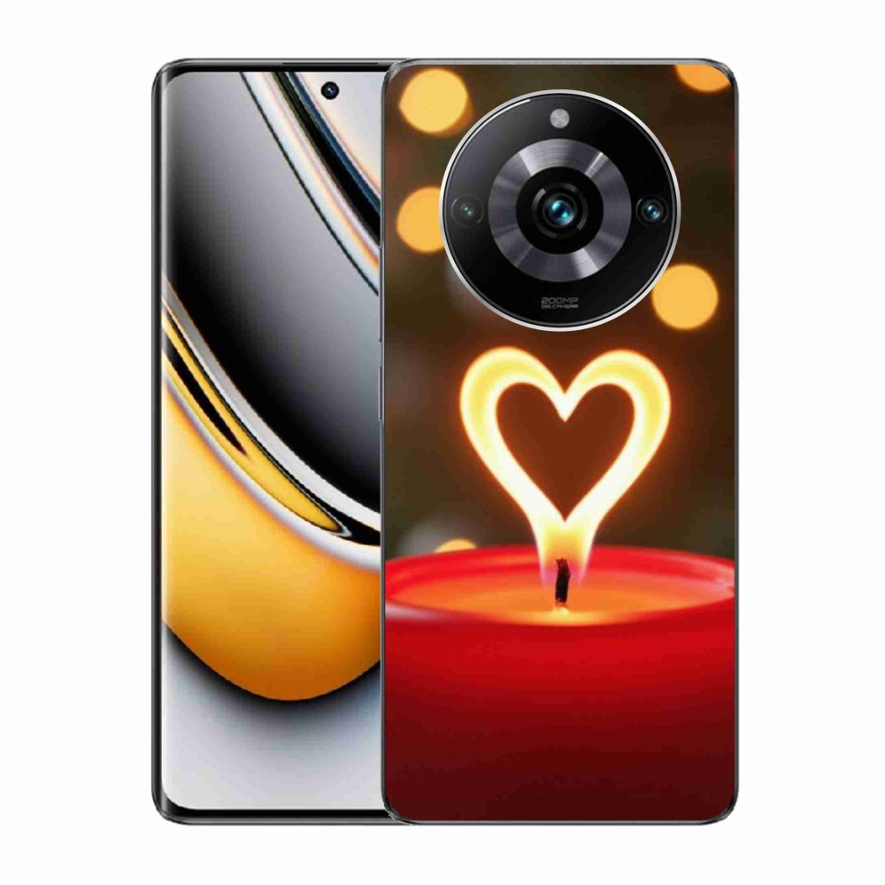 mmCase gél tok a Realme 11 Pro 5G/11 Pro+ 5G készülékekhez – lángoló szív