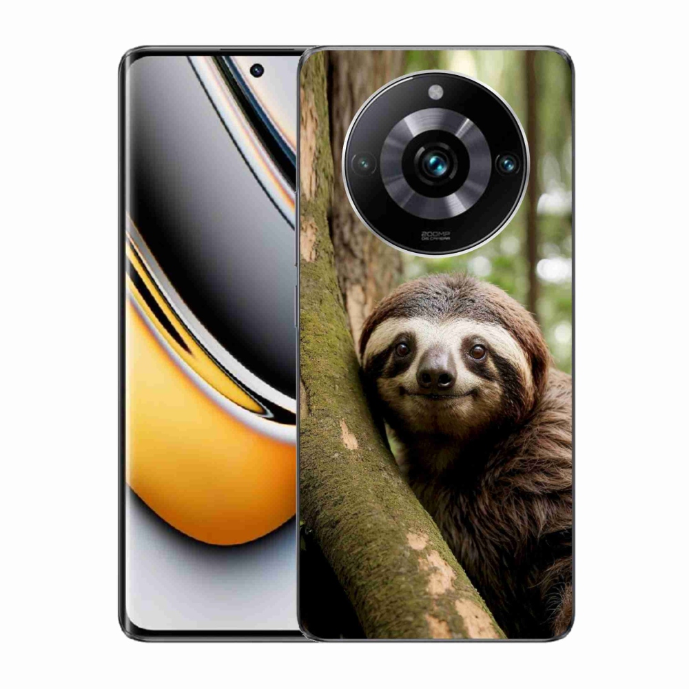 mmCase géltok a Realme 11 Pro 5G/11 Pro+ 5G készülékekhez – mosolygós lajhár