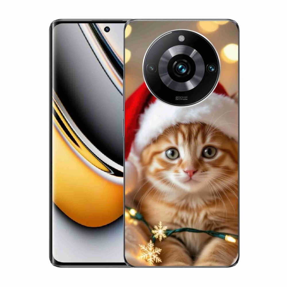 mmCase gél tok a Realme 11 Pro 5G/11 Pro+ 5G készülékekhez – karácsonyi cica