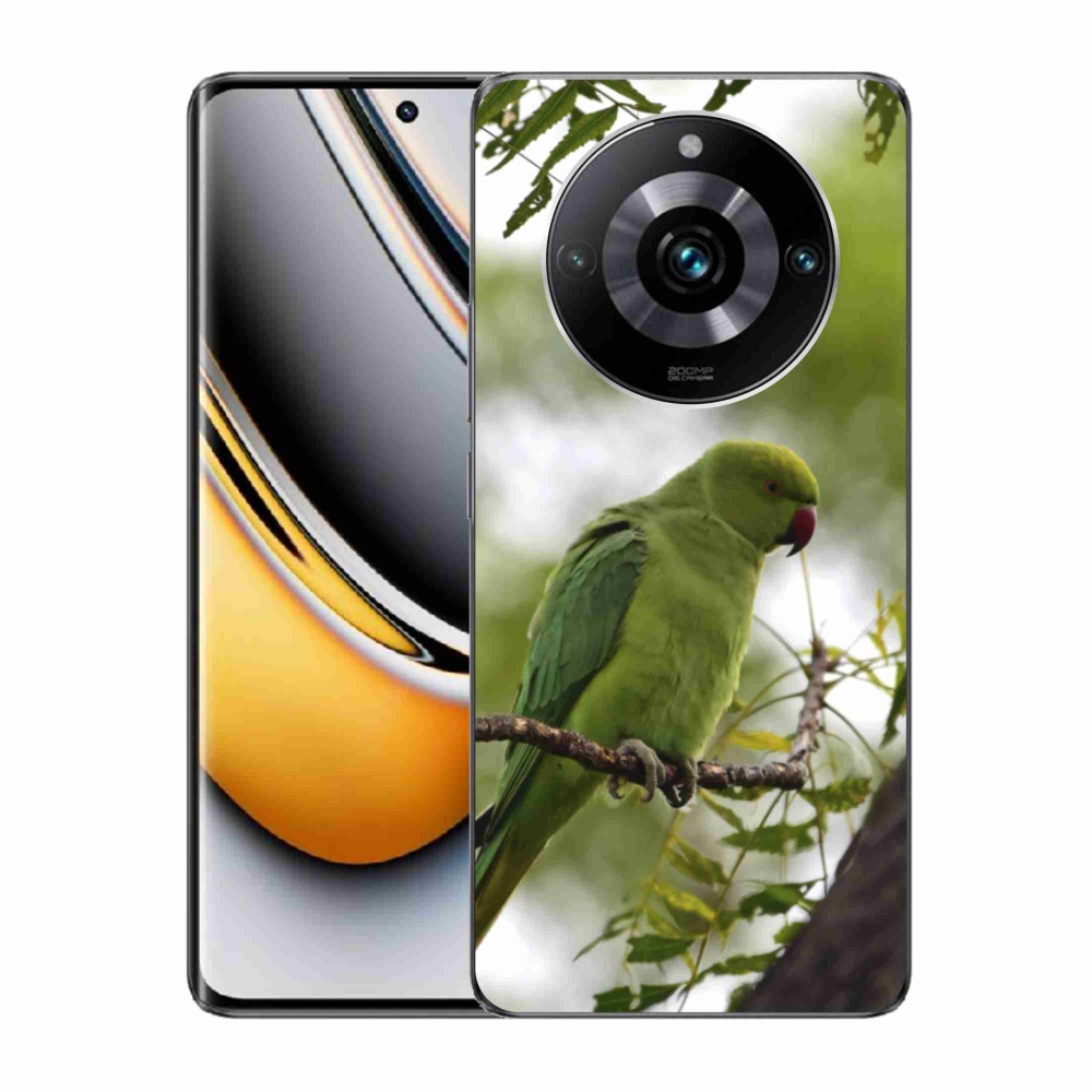 mmCase géltok a Realme 11 Pro 5G/11 Pro+ 5G készülékekhez – zöld papagáj