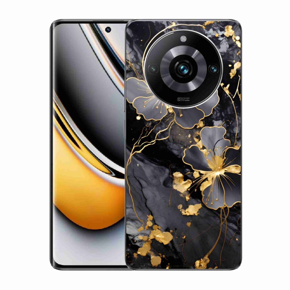 mmCase gél tok a Realme 11 Pro 5G/11 Pro+ 5G készülékhez – arany virágok