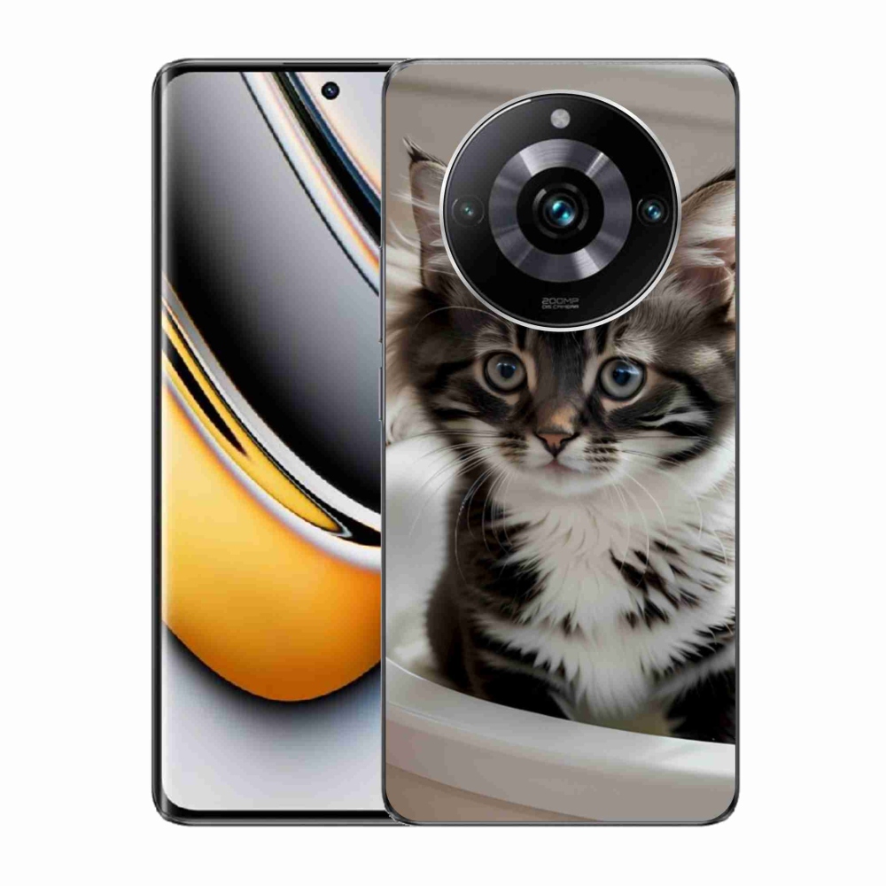 mmCase gél tok a Realme 11 Pro 5G/11 Pro+ 5G készülékekhez – kíváncsi cica
