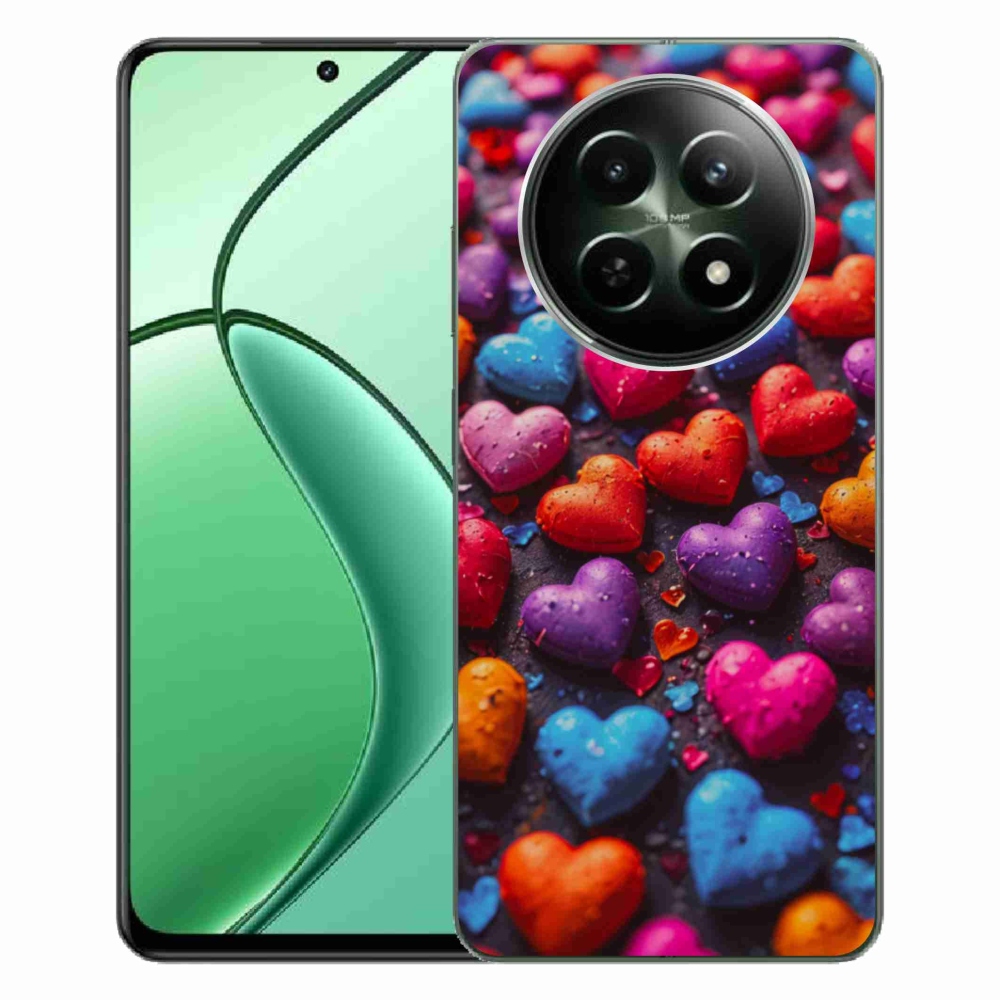 mmCase gél tok a Realme 12 5G/12x 5G készülékhez – színes szívek