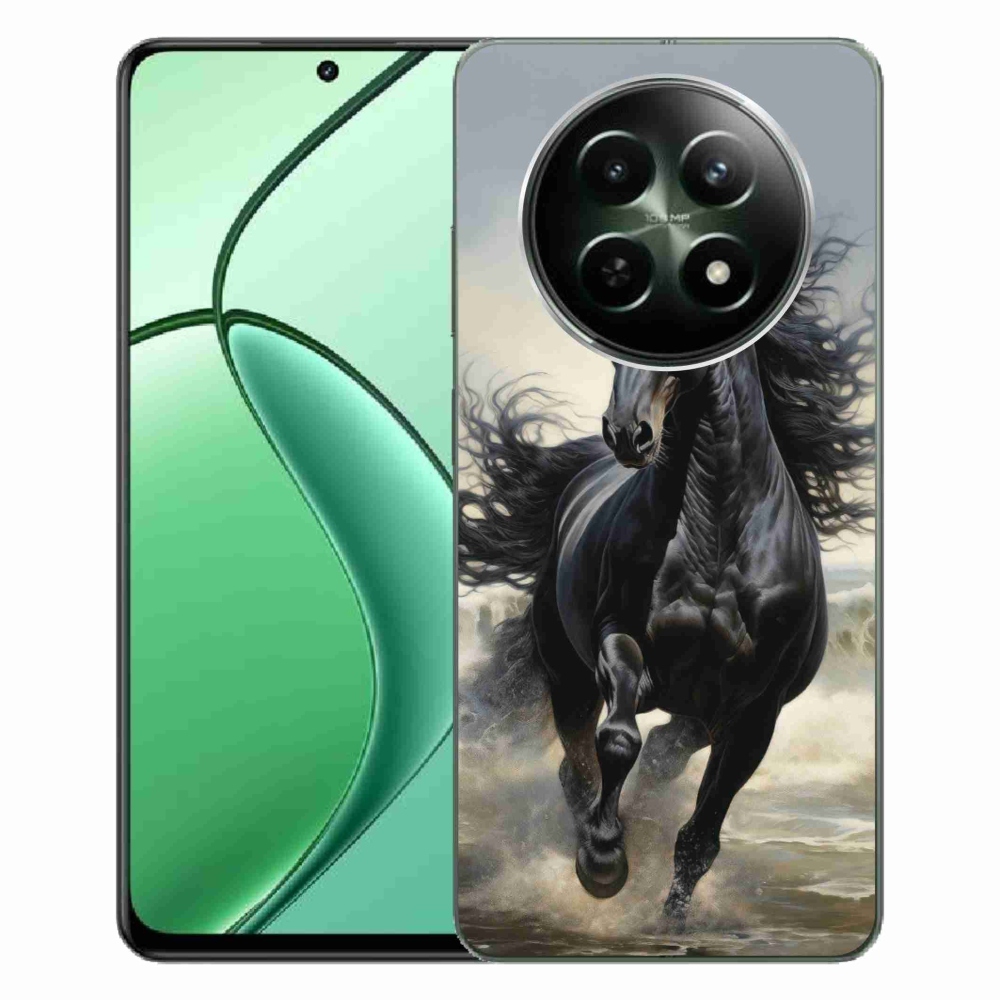 mmCase gél tok a Realme 12 5G/12x 5G-hez – futó fekete ló