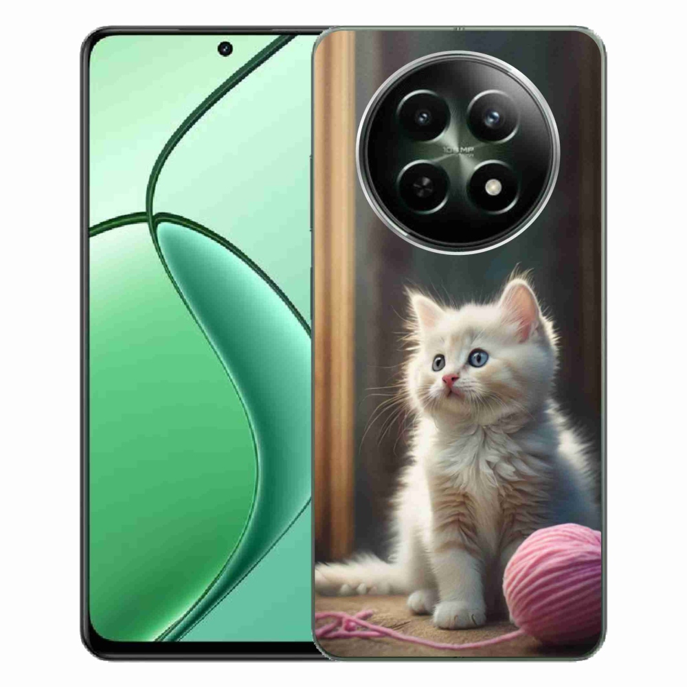 mmCase gél tok a Realme 12 5G/12x 5G készülékhez – fehér cica 2