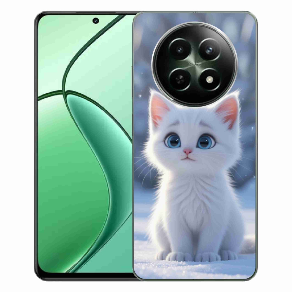 mmCase gél tok a Realme 12 5G/12x 5G készülékhez – fehér cica 3