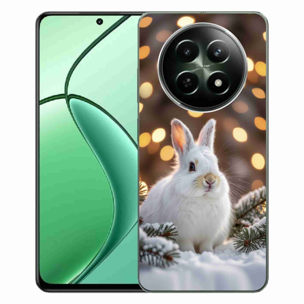 mmCase gél tok a Realme 12 5G/12x 5G készülékhez – fehér nyúl