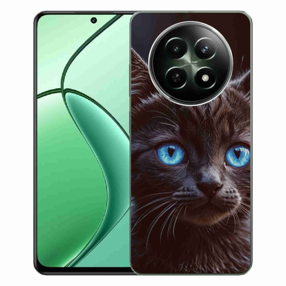 mmCase gél tok a Realme 12 5G/12x 5G készülékhez – fekete cica 2