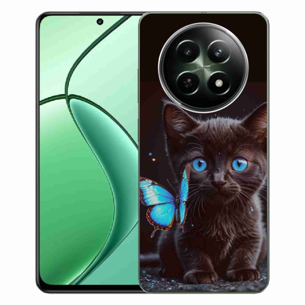 mmCase gél tok a Realme 12 5G/12x 5G készülékhez – fekete cica 3