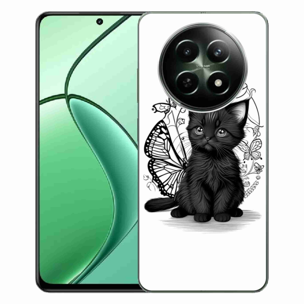 mmCase gél tok a Realme 12 5G/12x 5G-hez – fekete cica
