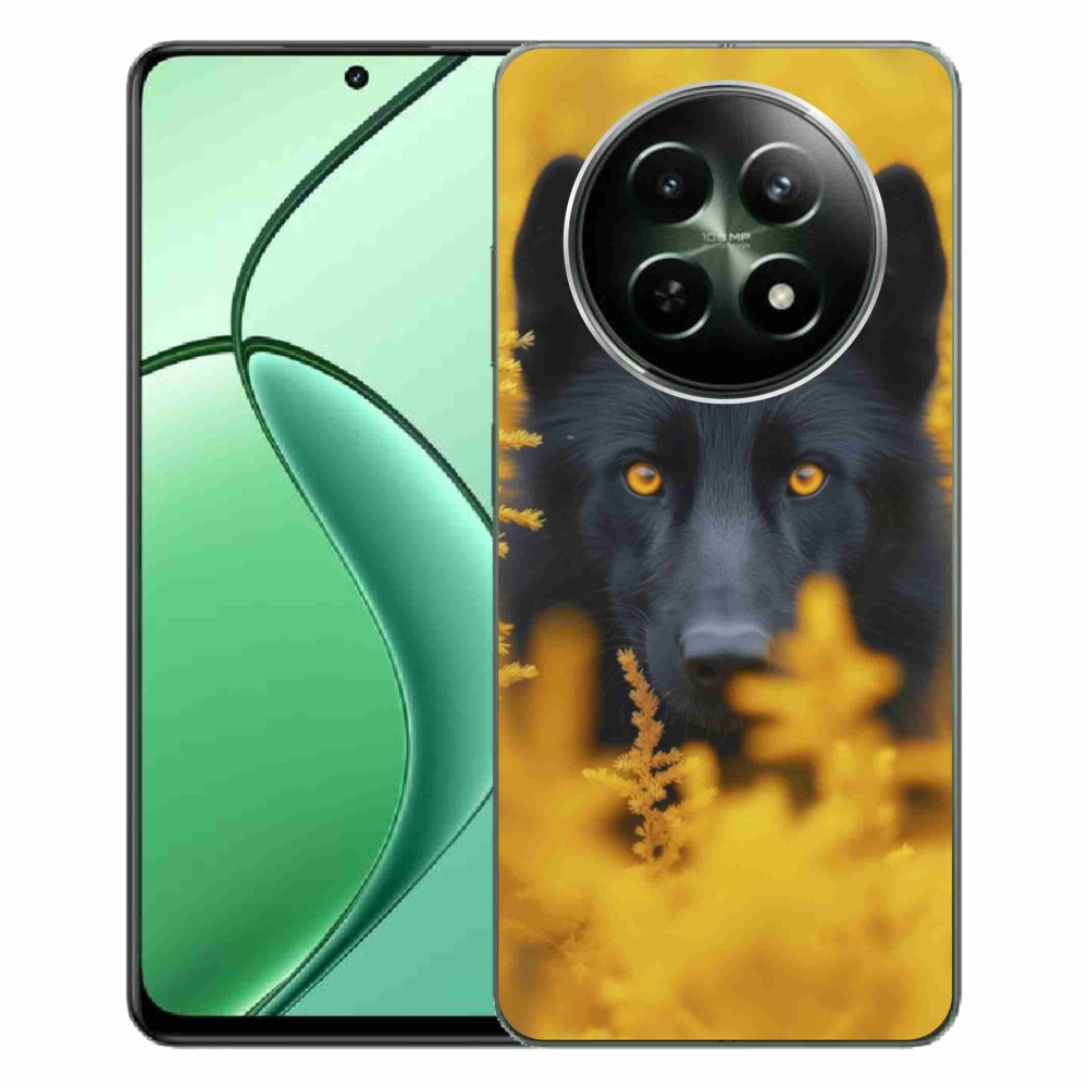 mmCase gél tok a Realme 12 5G/12x 5G készülékhez – fekete farkas 2