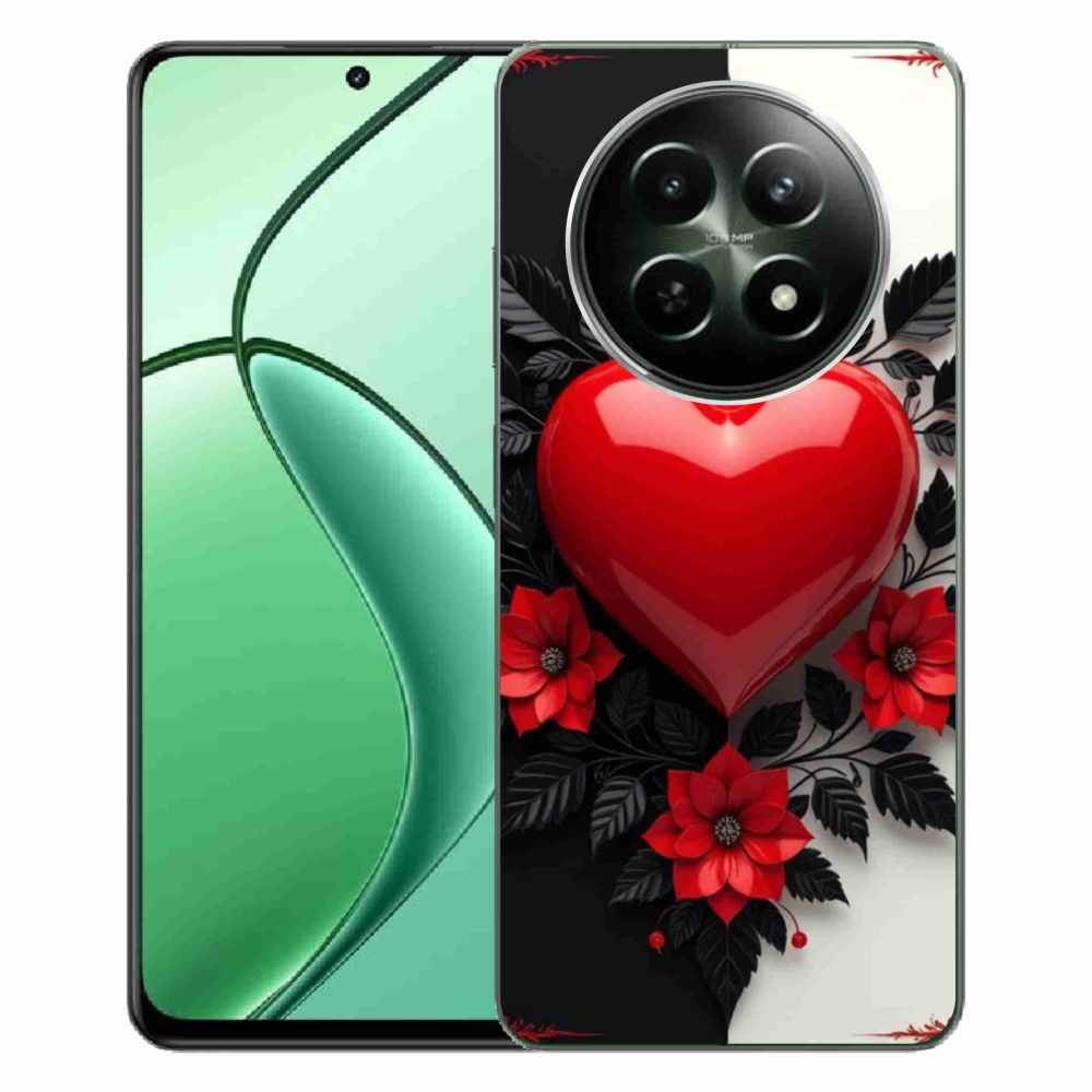 mmCase gél tok a Realme 12 5G/12x 5G készülékhez – piros szív