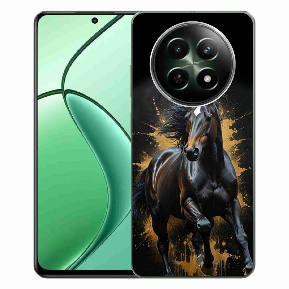 mmCase gél tok a Realme 12 5G/12x 5G készülékhez – elegáns fekete csikó