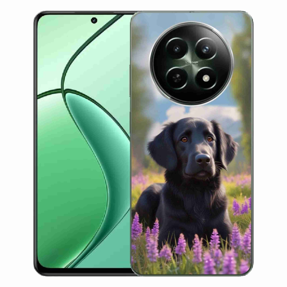 mmCase gél tok a Realme 12 5G/12x 5G-hez – elegáns fekete retriever