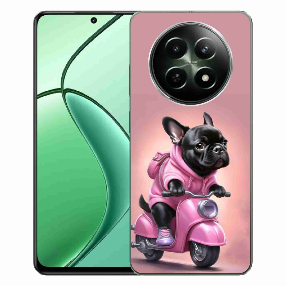 mmCase gél tok a Realme 12 5G/12x 5G-hez – francia buldog robogón