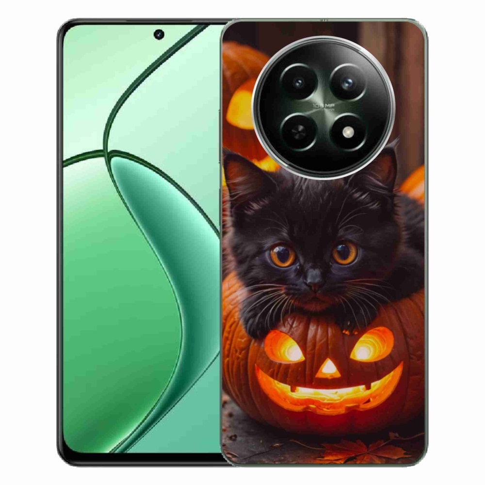 mmCase gél tok a Realme 12 5G/12x 5G készülékhez – cica és sütőtök