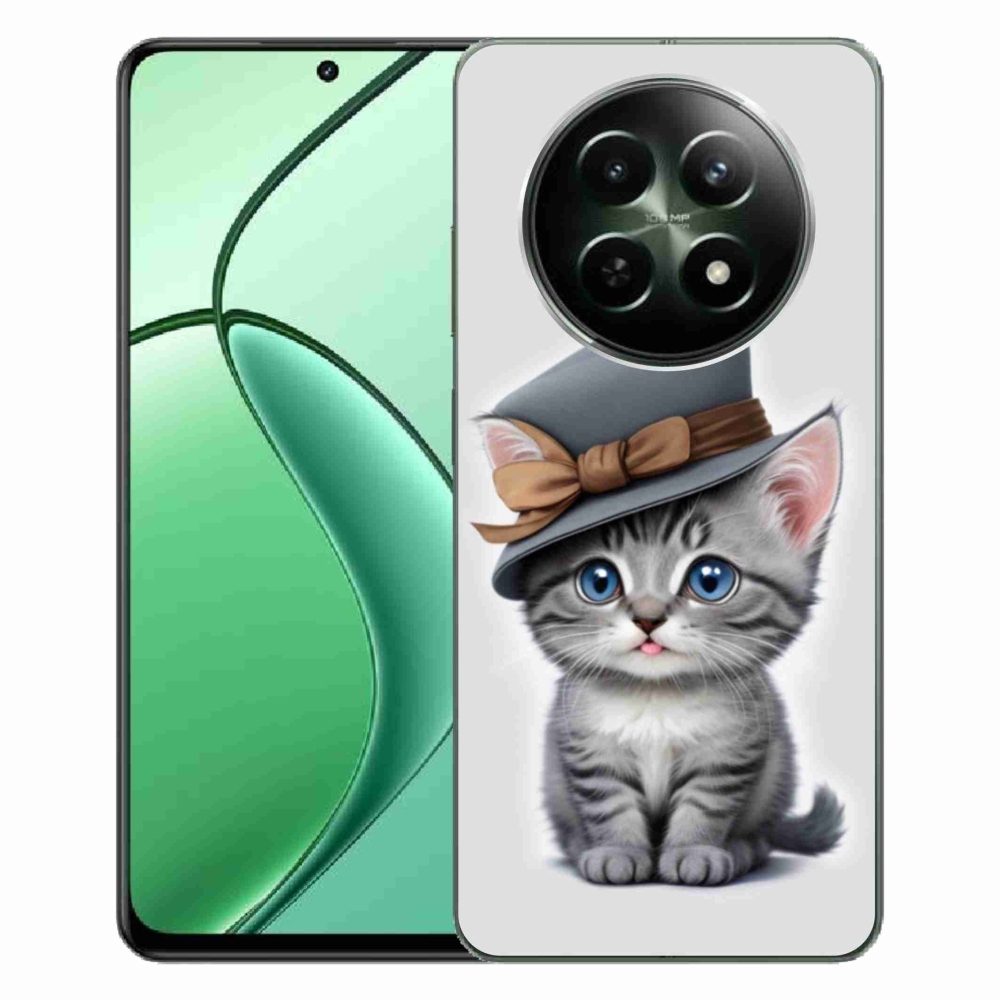 mmCase gél tok a Realme 12 5G/12x 5G-hez – kalapos cica