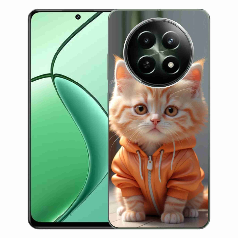 mmCase gél tok a Realme 12 5G/12x 5G-hez – pulóveres cica