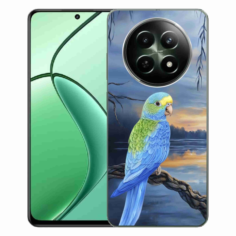 mmCase gél tok a Realme 12 5G/12x 5G készülékhez – kék papagáj