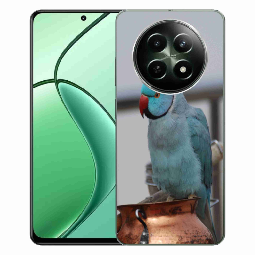 mmCase gél tok a Realme 12 5G/12x 5G-hez – kék alexandri papagáj