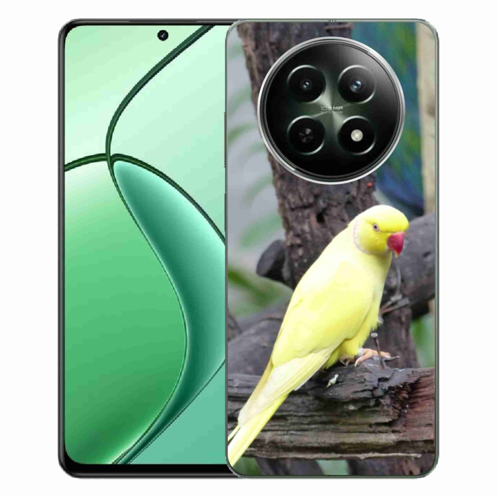 mmCase gél tok a Realme 12 5G/12x 5G-hez – sárga alexandri papagáj
