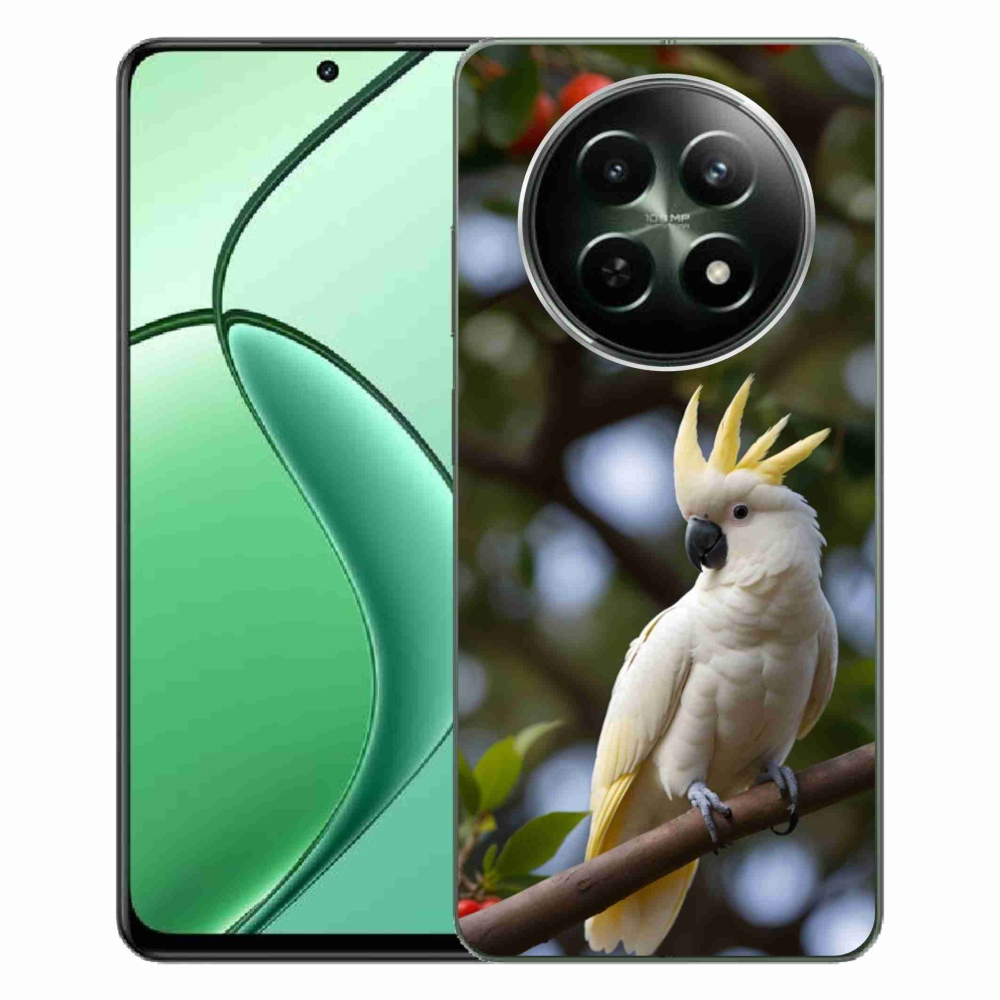 mmCase gél tok a Realme 12 5G/12x 5G készülékhez – kakadu papagáj 3