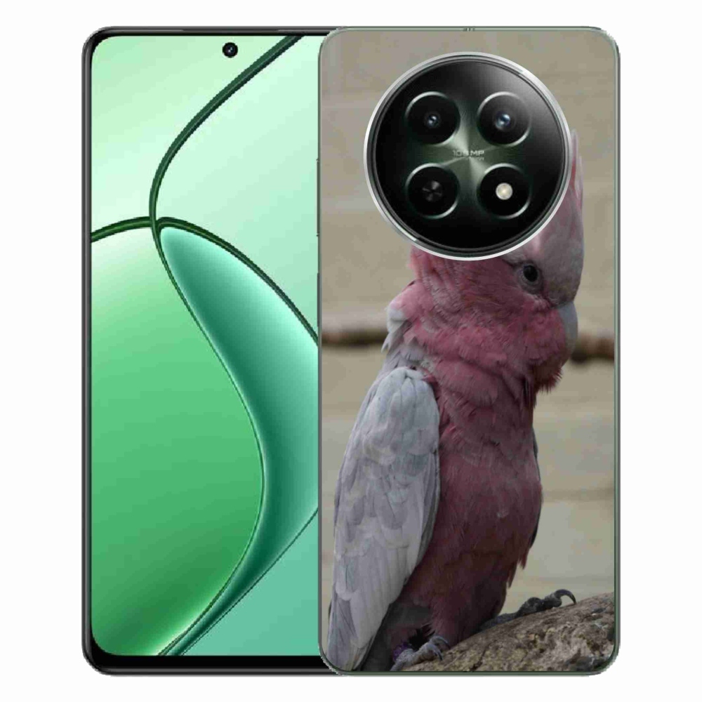 mmCase gél tok a Realme 12 5G/12x 5G-hez – rózsaszín kakadu papagáj