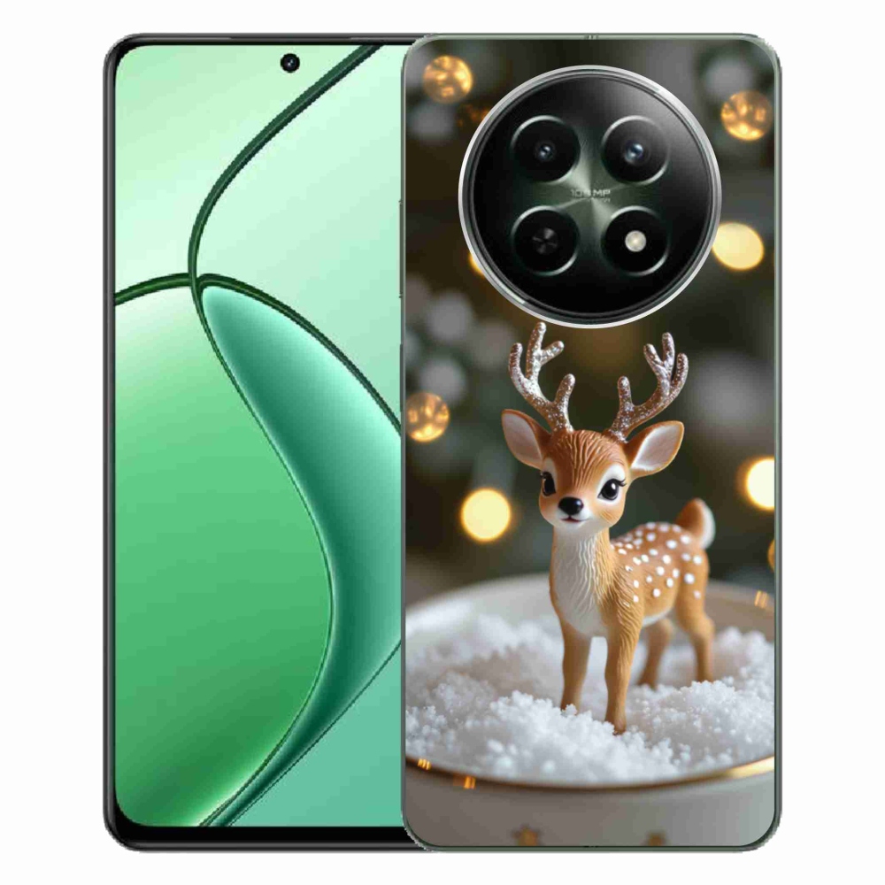 mmCase gél tok a Realme 12 5G/12x 5G-hez – aranyos karácsonyi szarvas