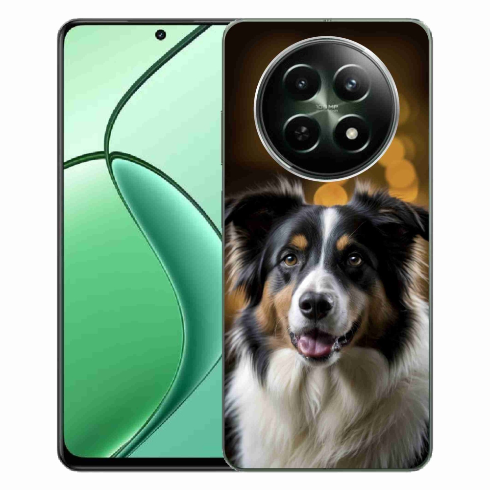 mmCase gél tok a Realme 12 5G/12x 5G készülékhez – mosolygó ausztrál juhászkutya