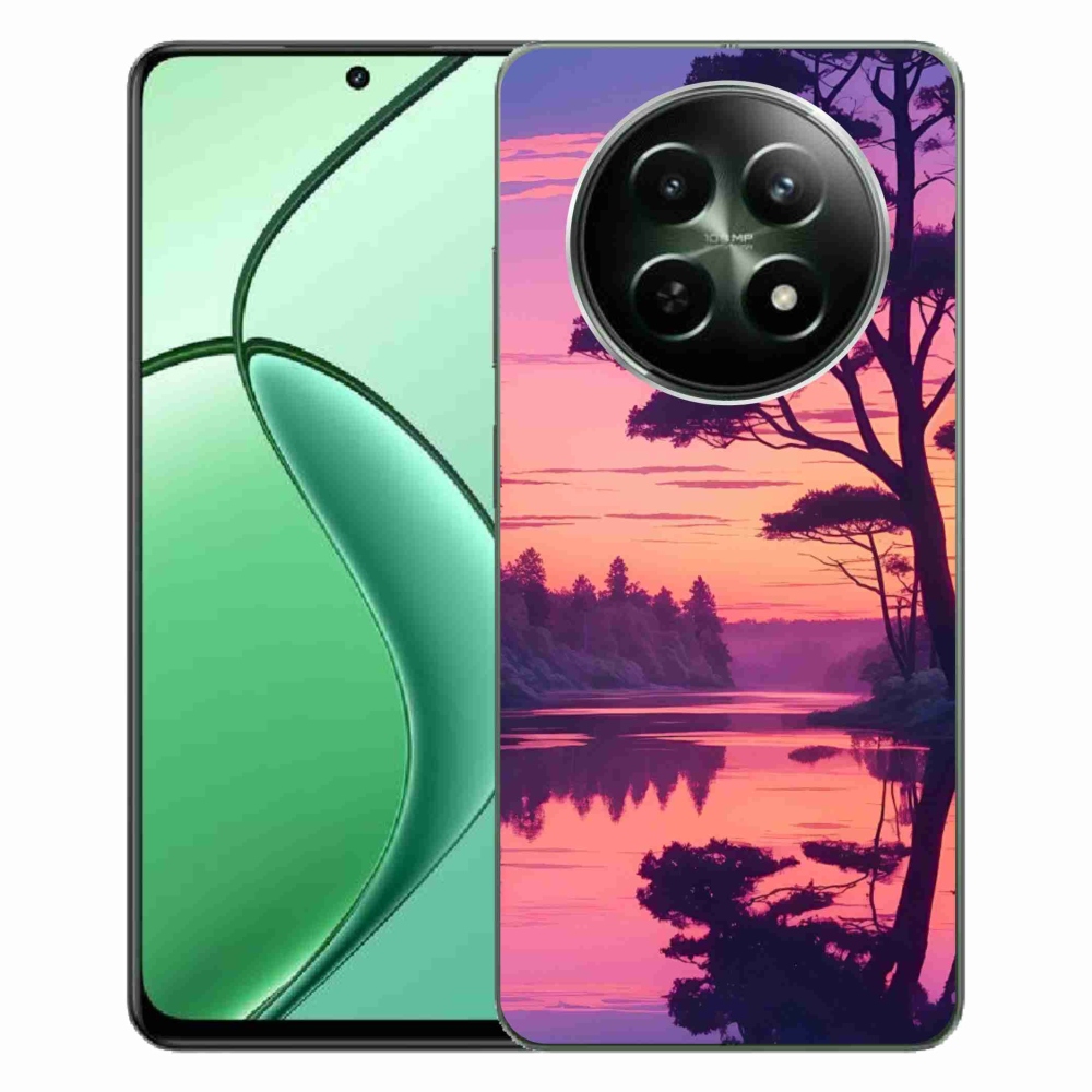 mmCase gél tok a Realme 12 5G/12x 5G készülékhez – naplemente a tó felett