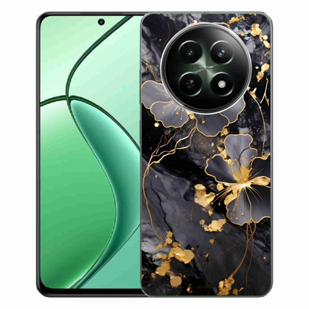 mmCase gél tok a Realme 12 5G/12x 5G készülékhez – arany virágok