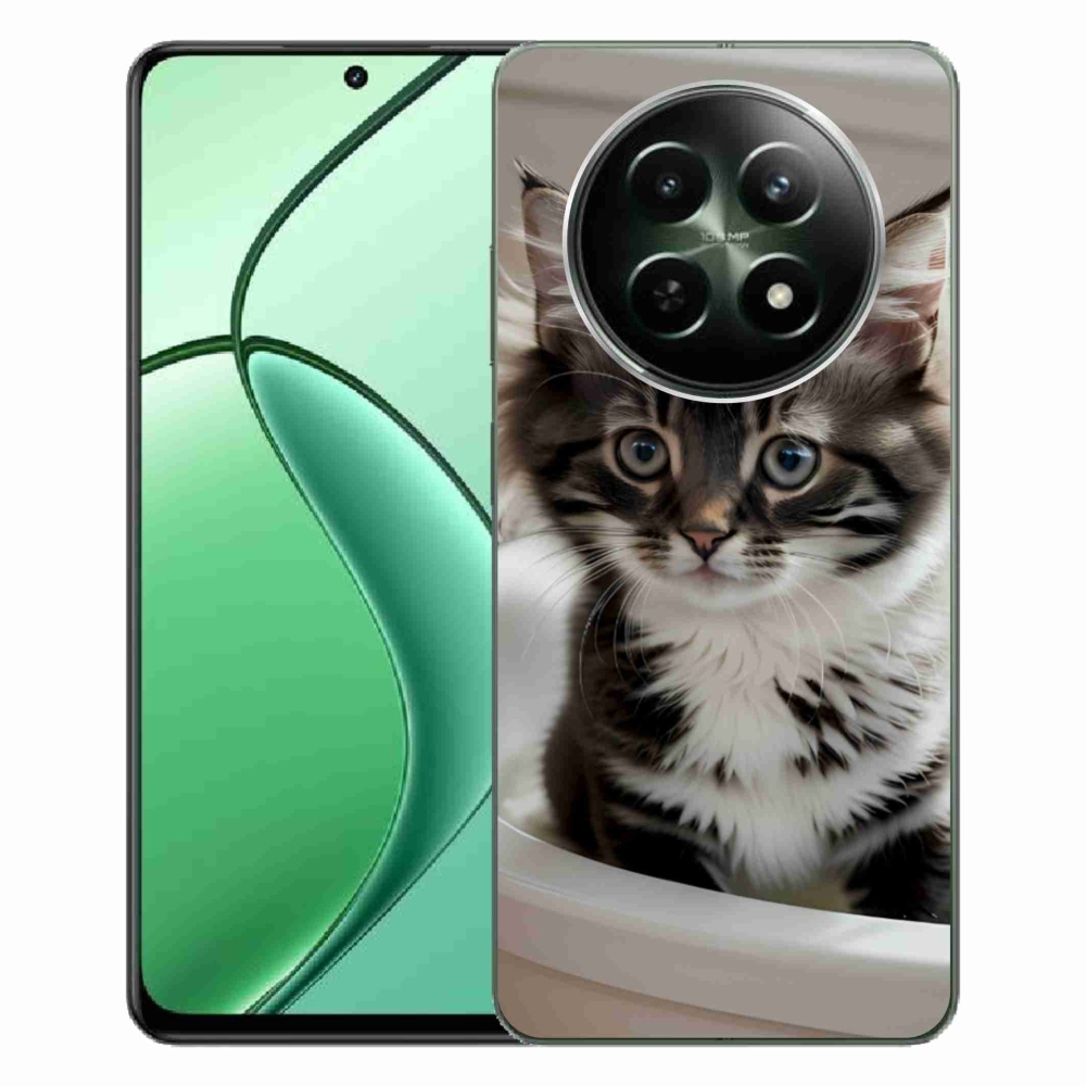 mmCase gél tok a Realme 12 5G/12x 5G-hez – kíváncsi cica