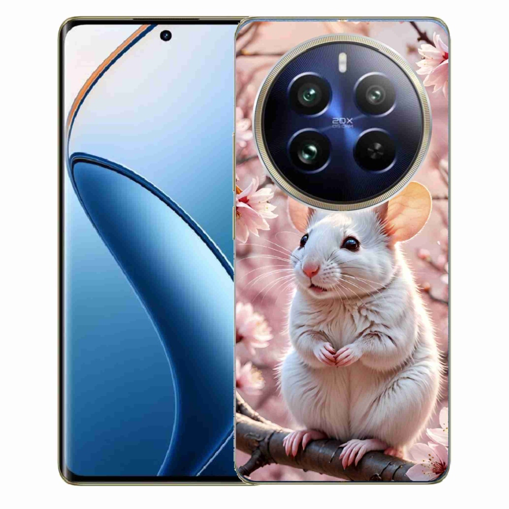 mmCase gél tok a Realme 12 Pro 5G/12 Pro+ 5G készülékhez – fehér egér egy ágon