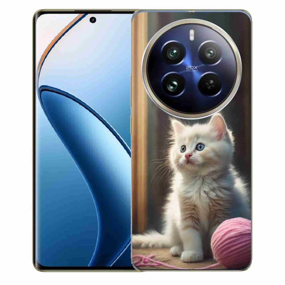 mmCase gél tok a Realme 12 Pro 5G/12 Pro+ 5G készülékekhez – fehér cica 2