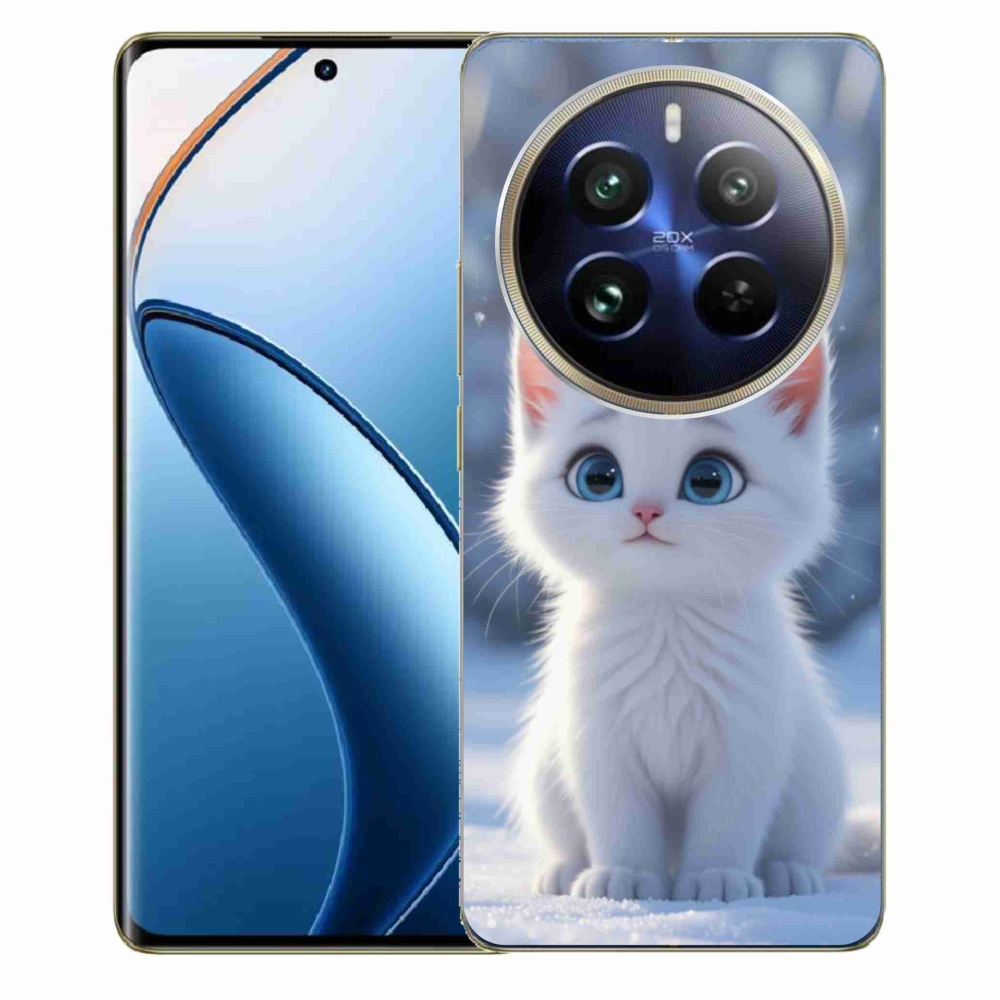 mmCase gél tok a Realme 12 Pro 5G/12 Pro+ 5G készülékhez – fehér cica 3