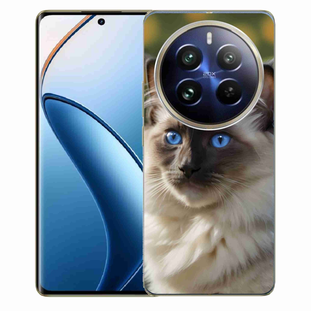 mmCase géltok a Realme 12 Pro 5G/12 Pro+ 5G készülékhez – fehér ragdoll