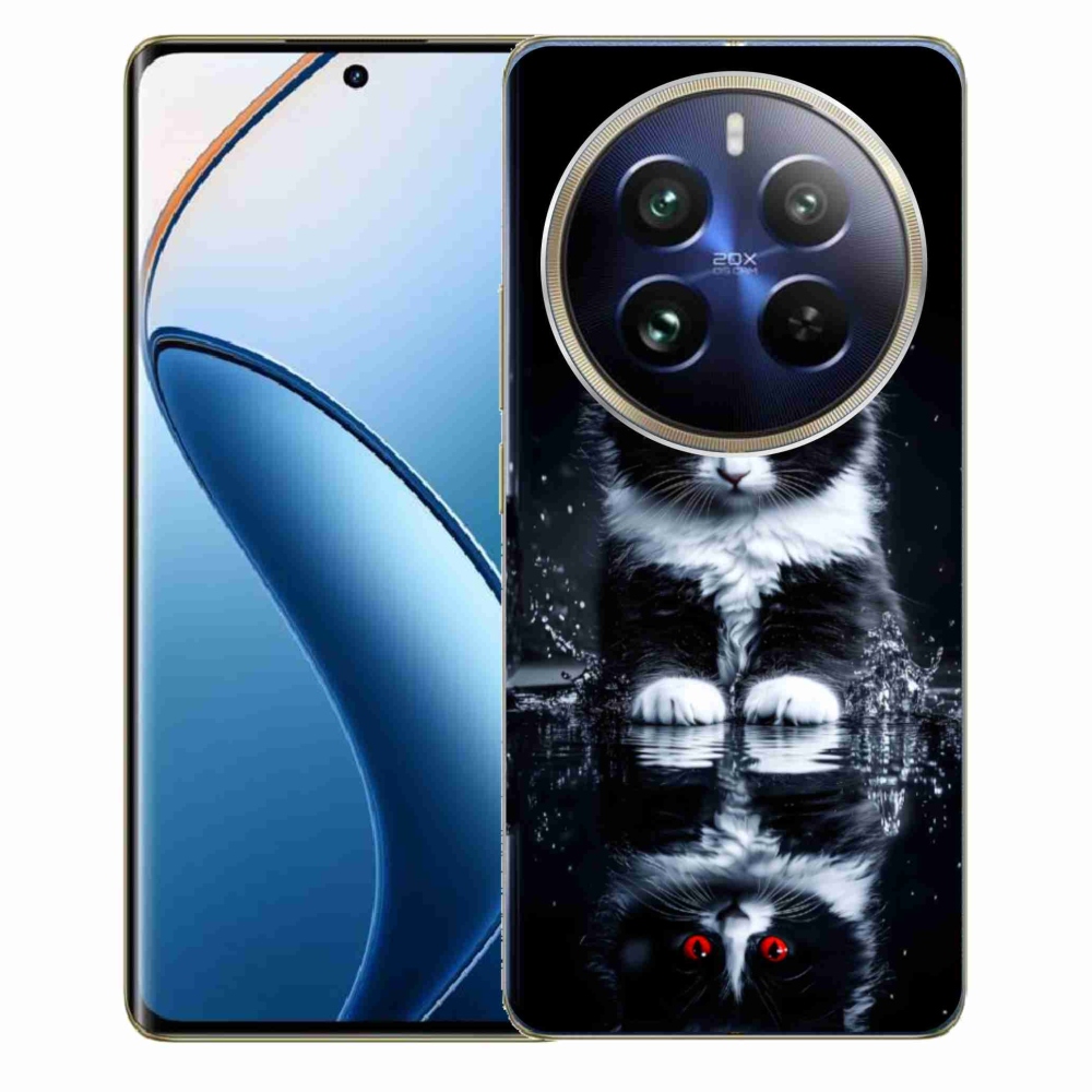 mmCase gél tok a Realme 12 Pro 5G/12 Pro+ 5G készülékhez – fekete-fehér cica