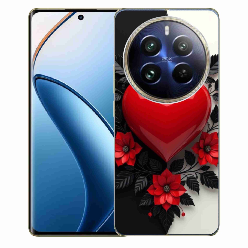 mmCase géltok a Realme 12 Pro 5G/12 Pro+ 5G készülékhez – piros szív